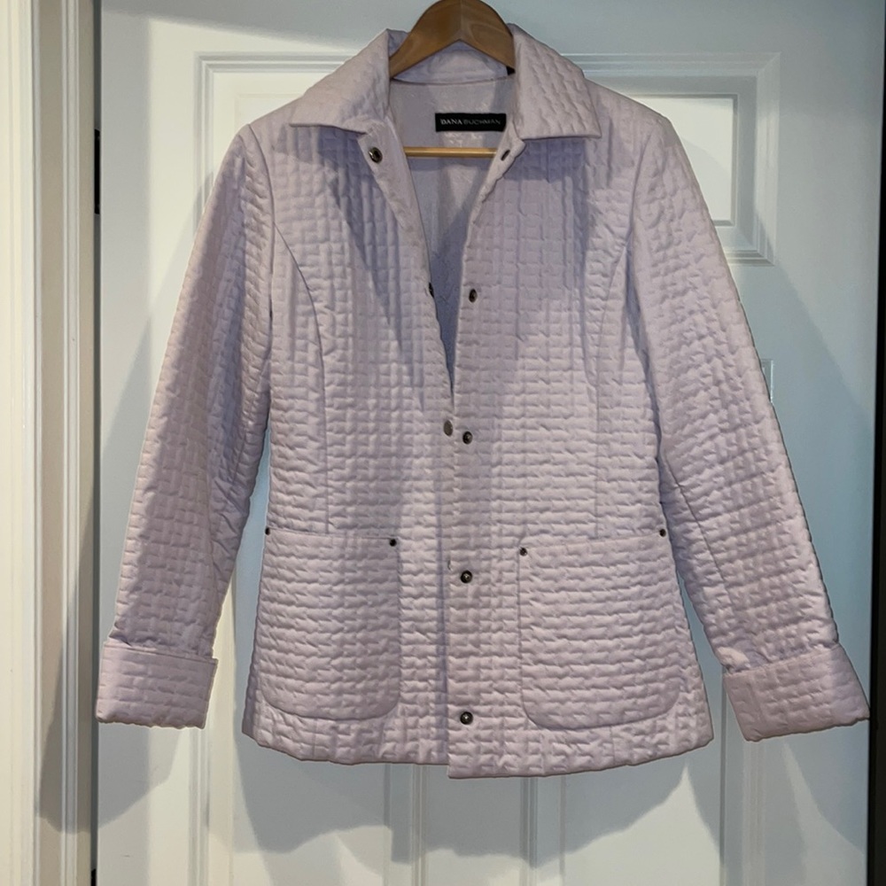 Dana Buchanan Lavender Quilted Jacket Size Small